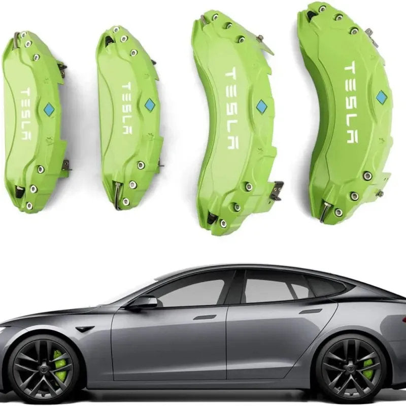 19"-22" Tesla Model X/S Brake Caliper Covers – Aluminum Alloy for 2018-2025 Models