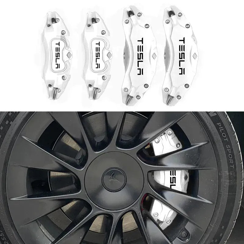 19"-22" Tesla Model X/S Brake Caliper Covers – Aluminum Alloy for 2018-2025 Models