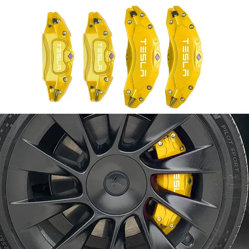 19"-22" Tesla Model X/S Brake Caliper Covers – Aluminum Alloy for 2018-2025 Models