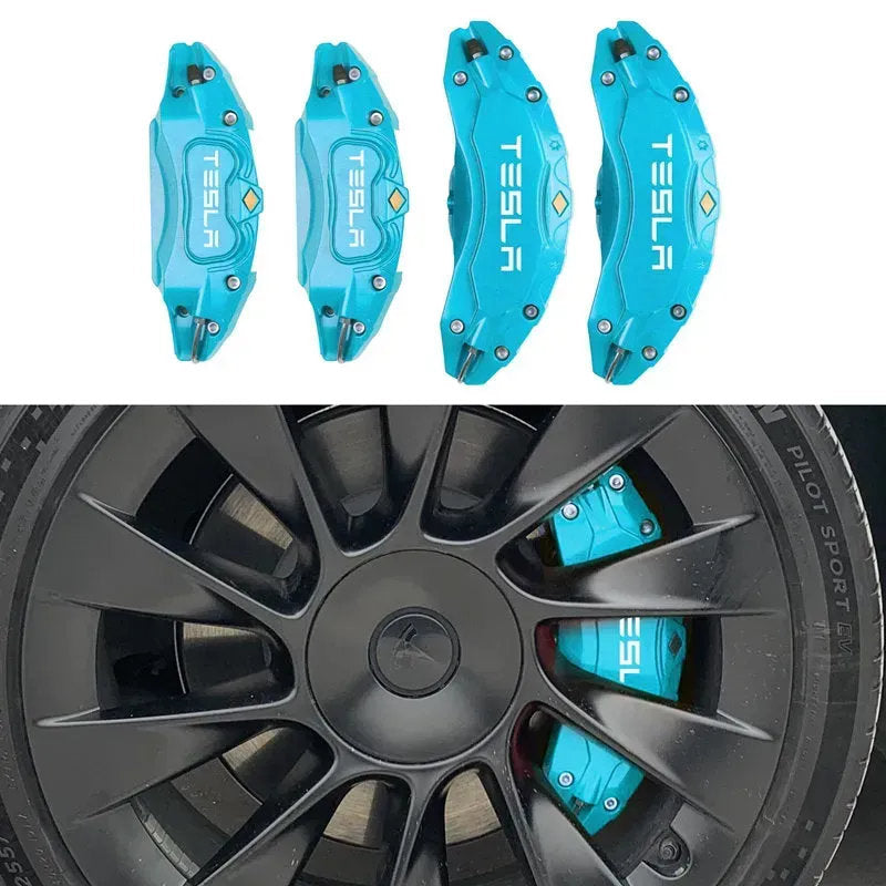 19"-22" Tesla Model X/S Brake Caliper Covers – Aluminum Alloy for 2018-2025 Models