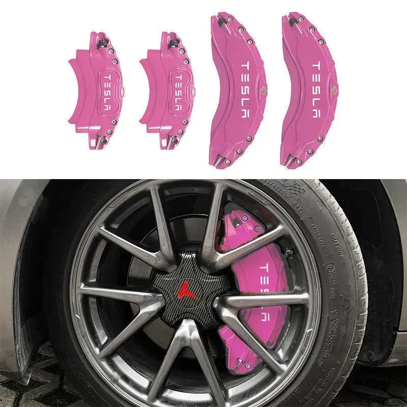 19"-22" Tesla Model X/S Brake Caliper Covers – Aluminum Alloy for 2018-2025 Models