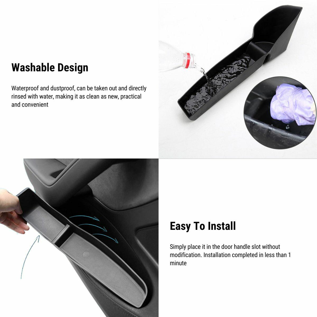 Under Door Storage Box Organizer for Tesla Model 3 2021-2023 (4 pcs)