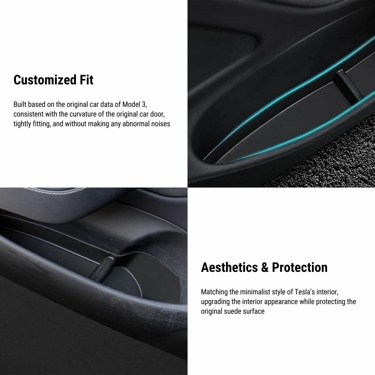 Under Door Storage Box Organizer for Tesla Model 3 2021-2023 (4 pcs)