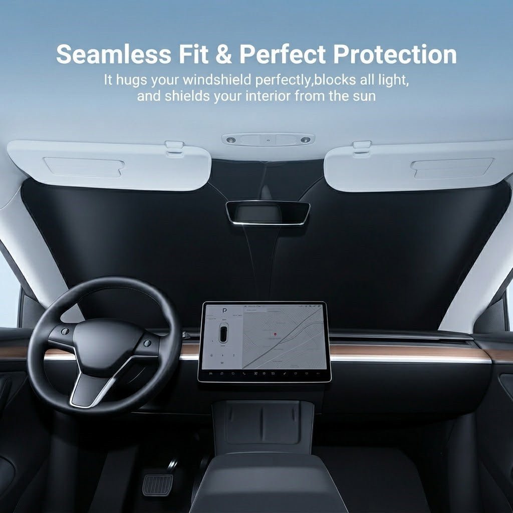 Universal Fit Windshield Sun Shade for Sedans & SUVs & Trucks