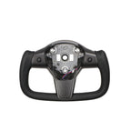 Perforated Leather Yoke Steering Wheel for Tesla Model 3 / Y