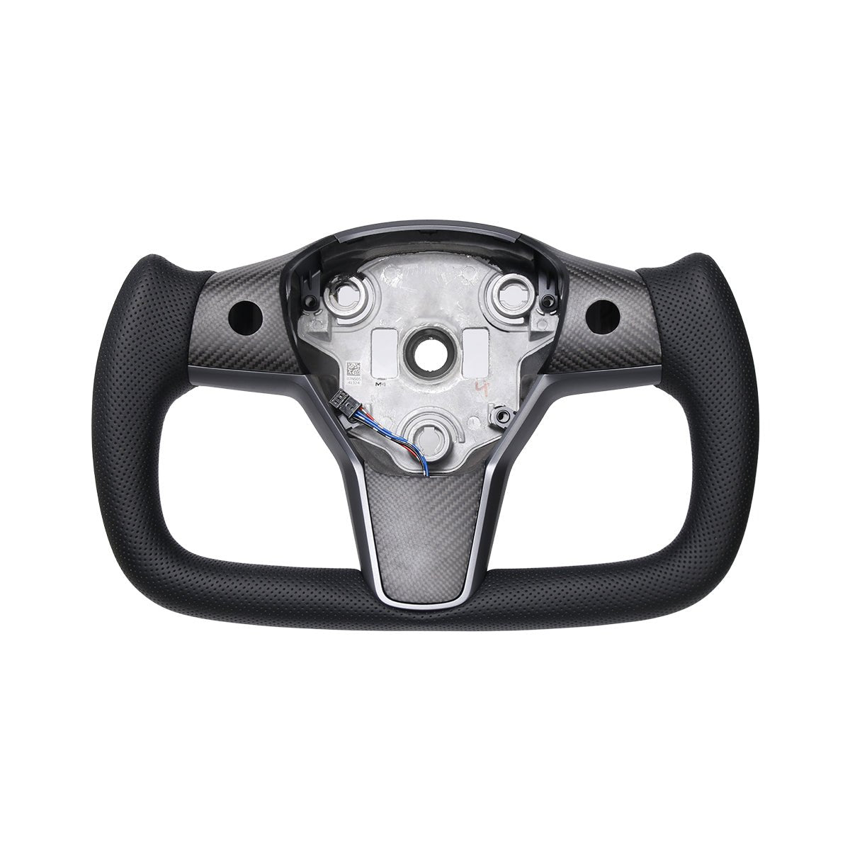 Perforated Leather Yoke Steering Wheel for Tesla Model 3 / Y